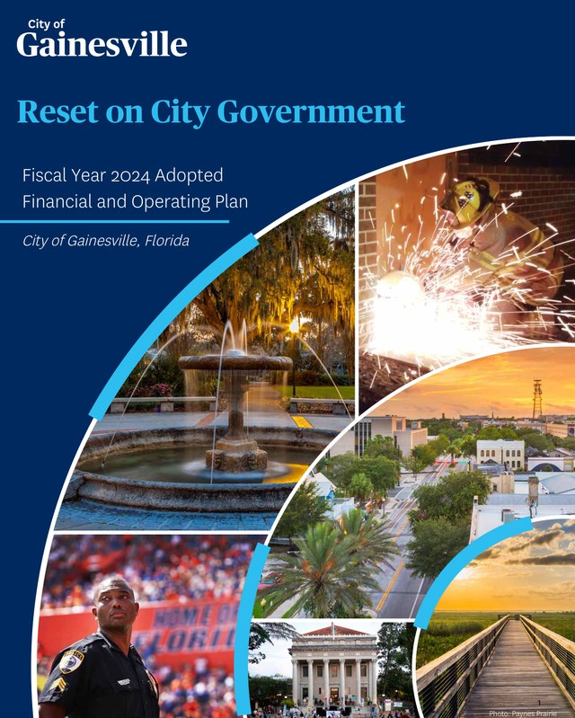 FY 2024 Adopted Financial and Operating Plan cover