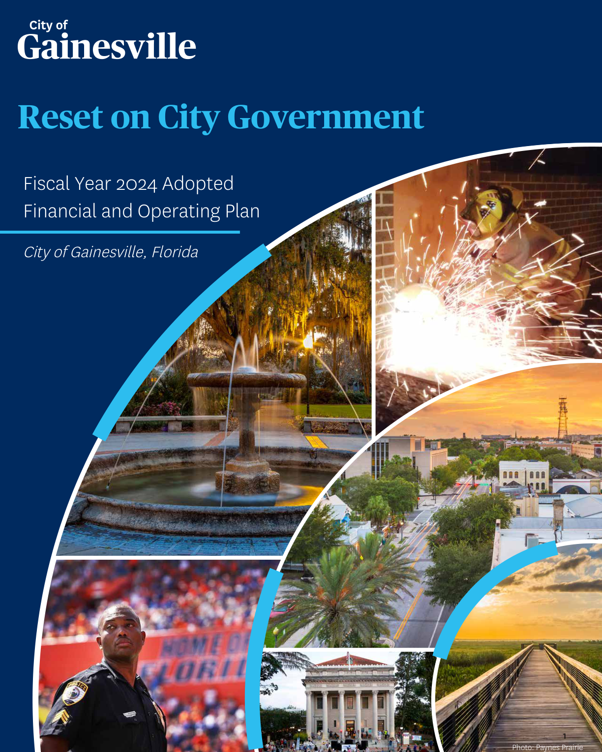 FY 2024 Adopted Financial and Operating Plan cover